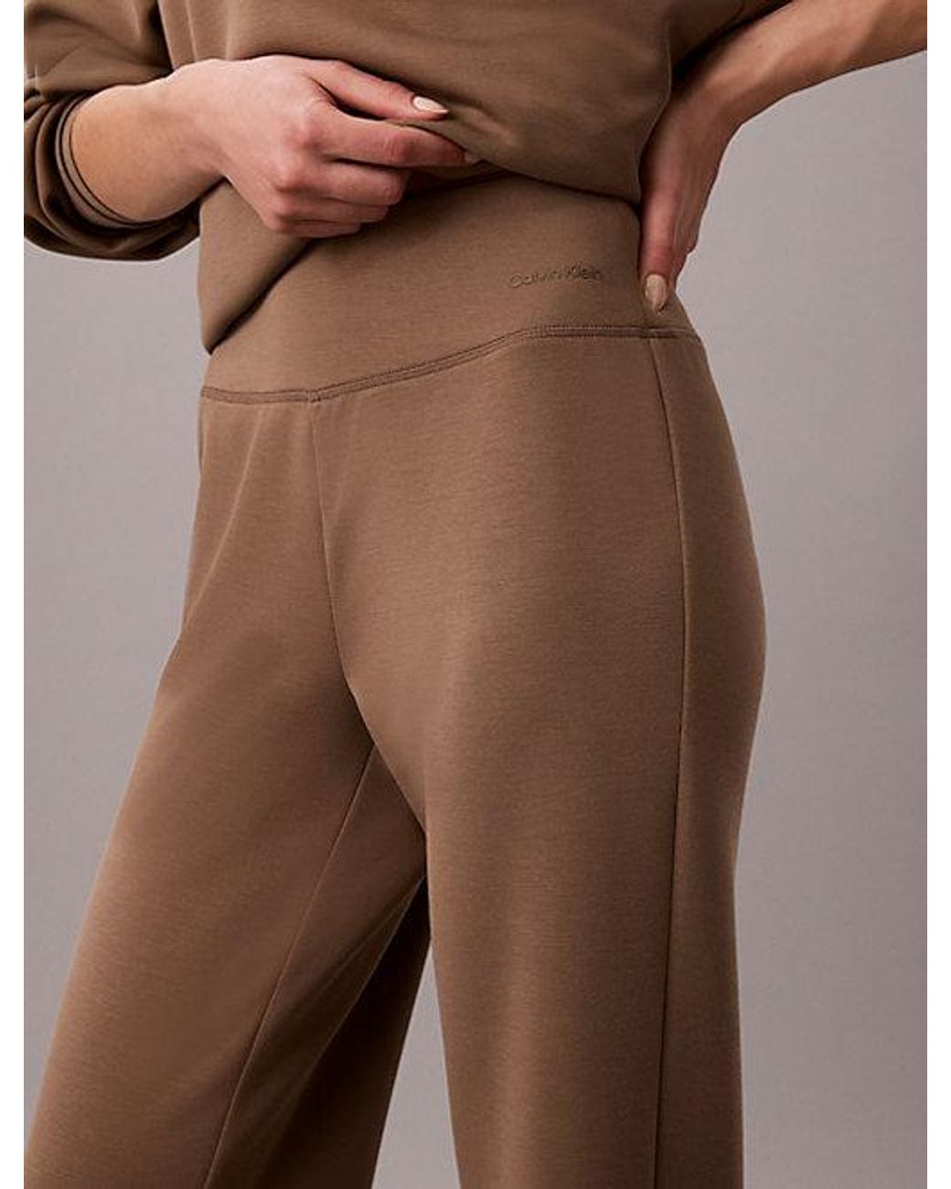 Calvin Klein Brown Sport Smooth Knit Sweatpants