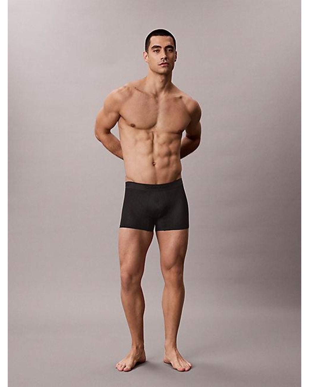 Calvin Klein Black Trunks Ck Emblem for men