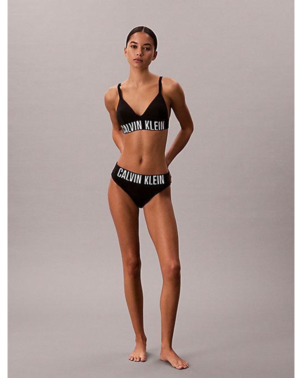 Calvin Klein Black Bikini Bottoms Intense Power