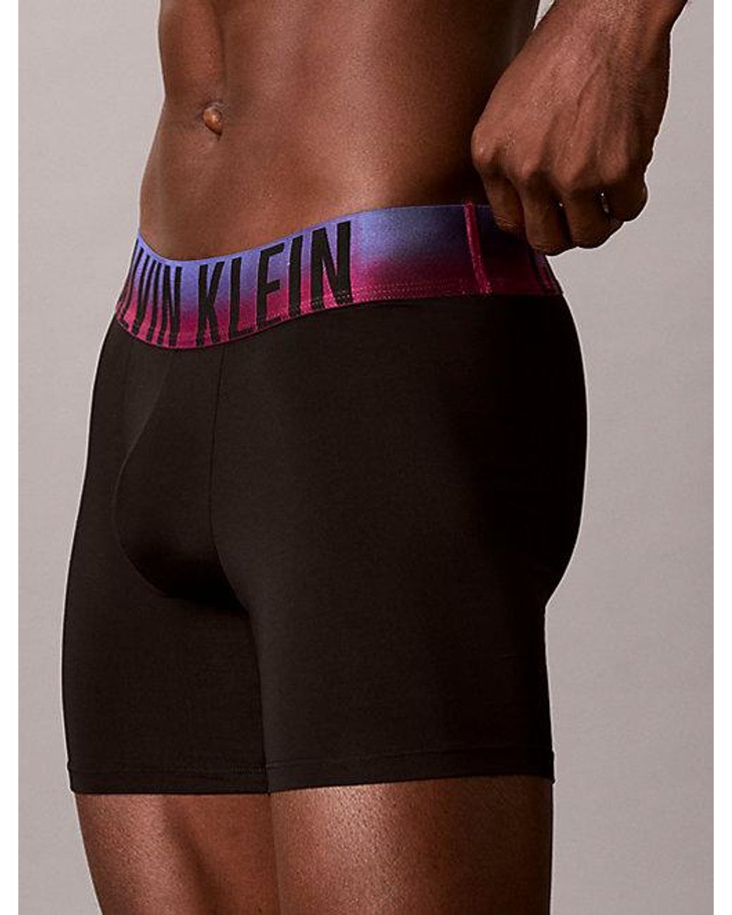 Calvin Klein Blue 3 Pack Boxer Briefs Intense Power Microfibre Stretch for men