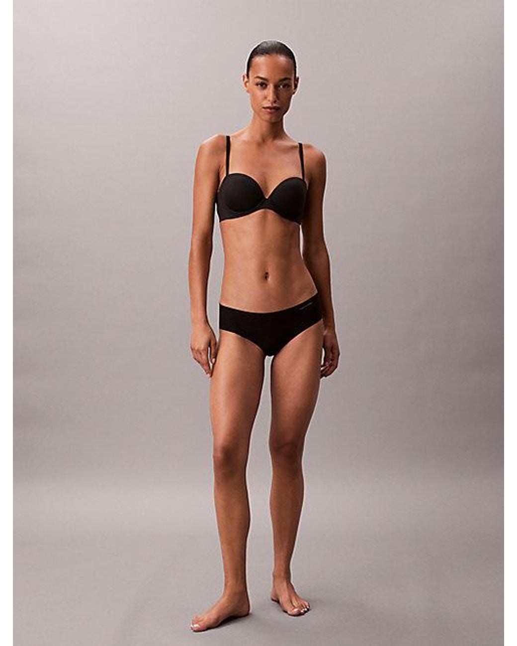 Calvin Klein Black Strapless Push Up Bra Perfectly Fit