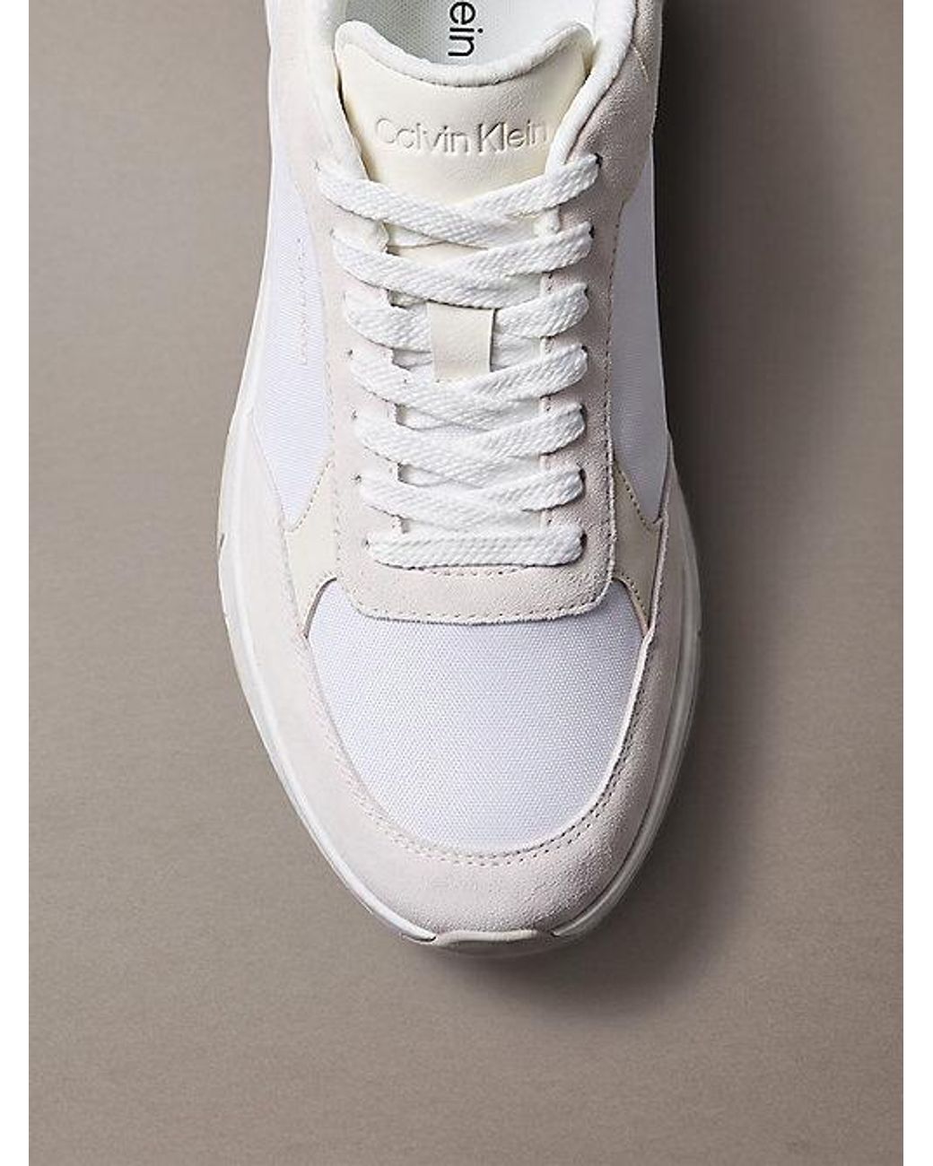 Calvin Klein Metallic Suede Chunky Dad Trainers for men