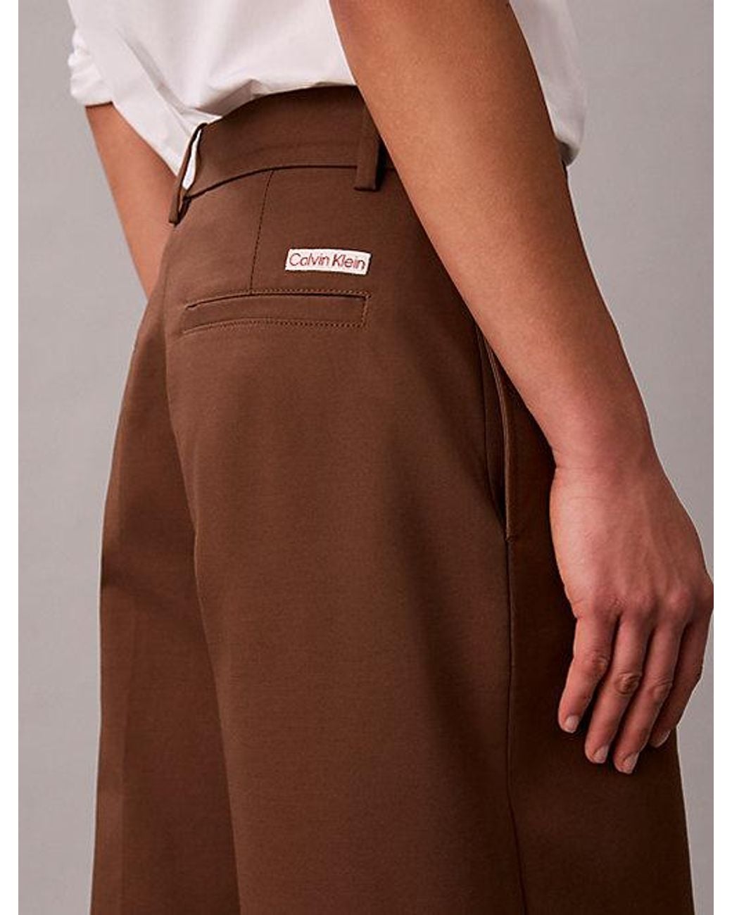 Calvin Klein Multicolor Jeans Wide Leg Chino Trousers