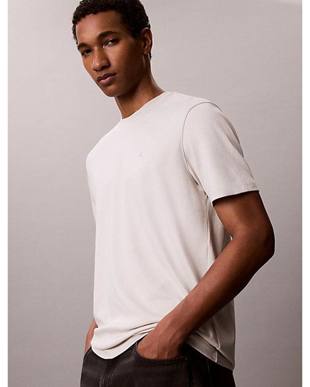 Calvin Klein Pink Supima Cotton T-Shirt for men