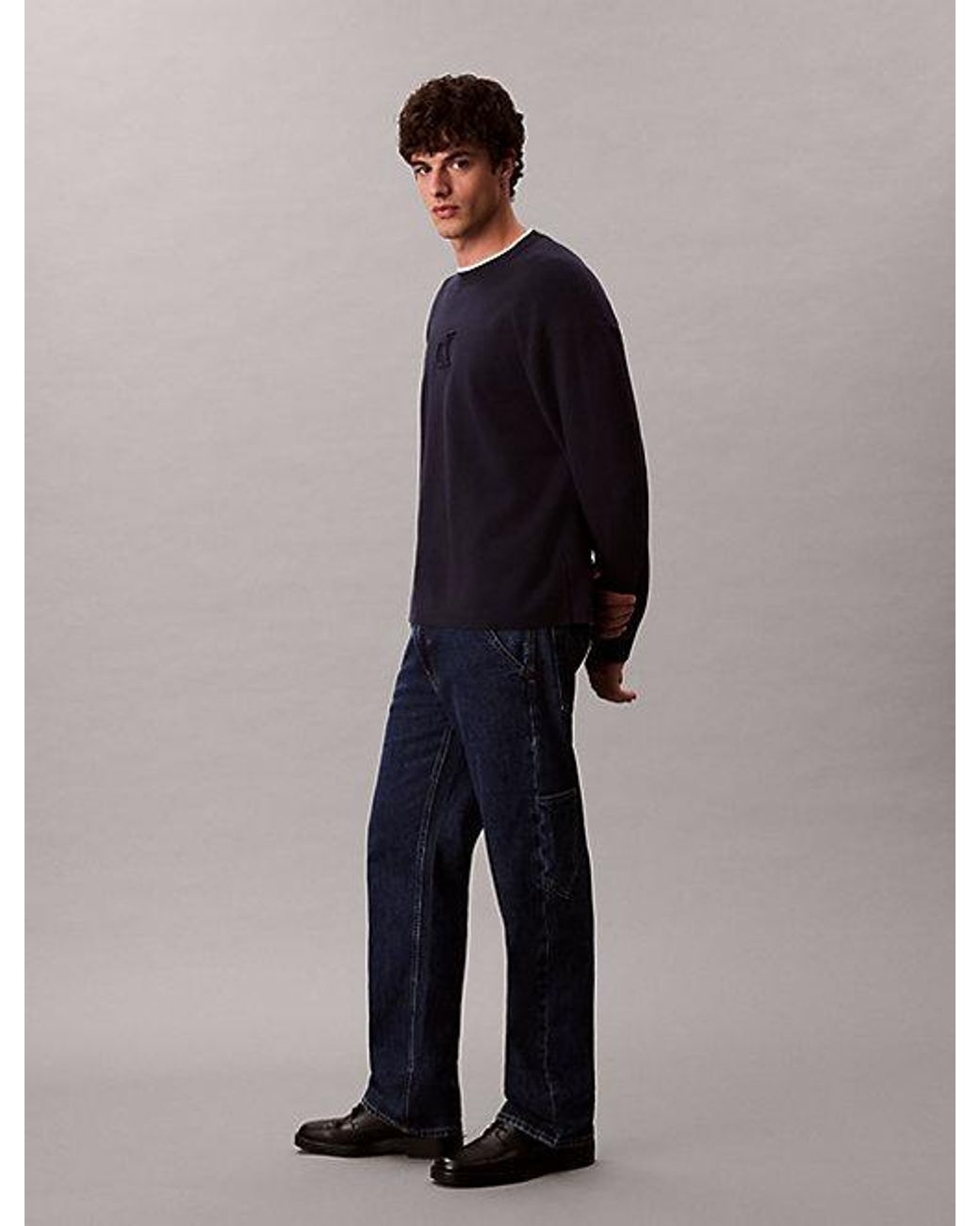 Calvin Klein Blue Jeans Straight Leg Carpenter Jeans for men