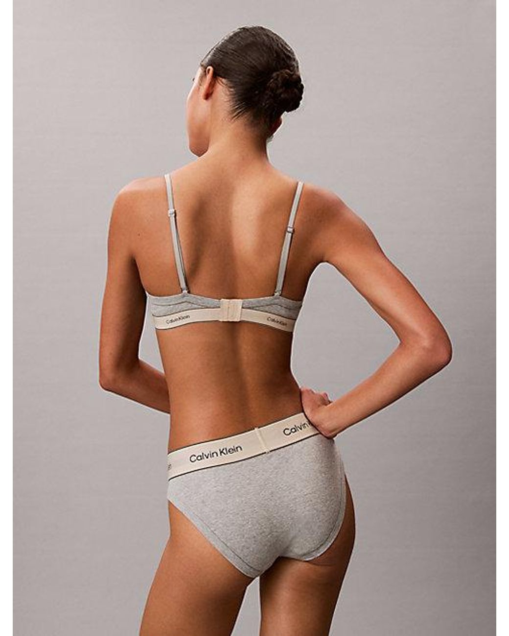 Calvin Klein Multicolor Lift Demi Bra Heritage Cotton Stretch