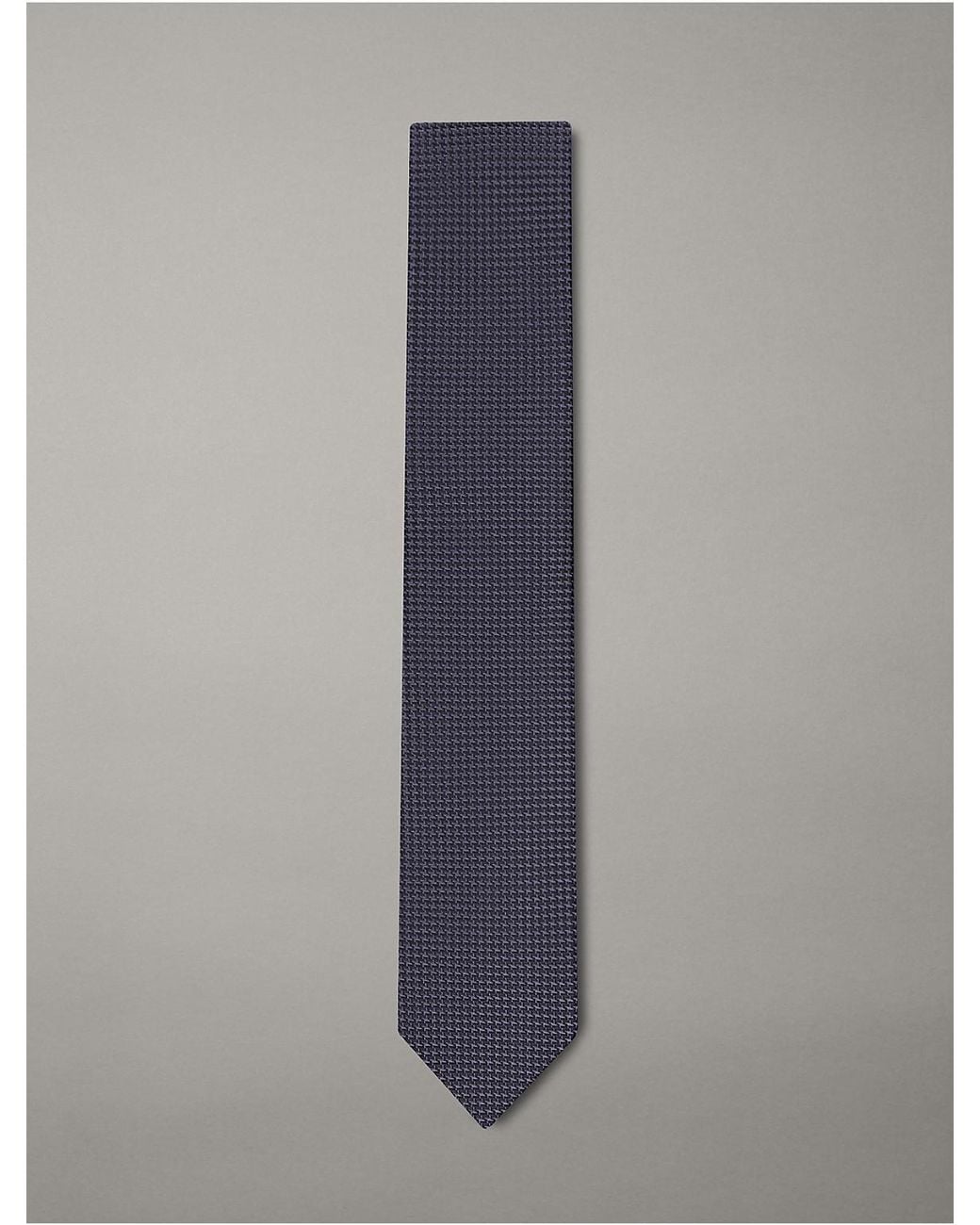 Calvin Klein Gray Houndstooth Tie for men