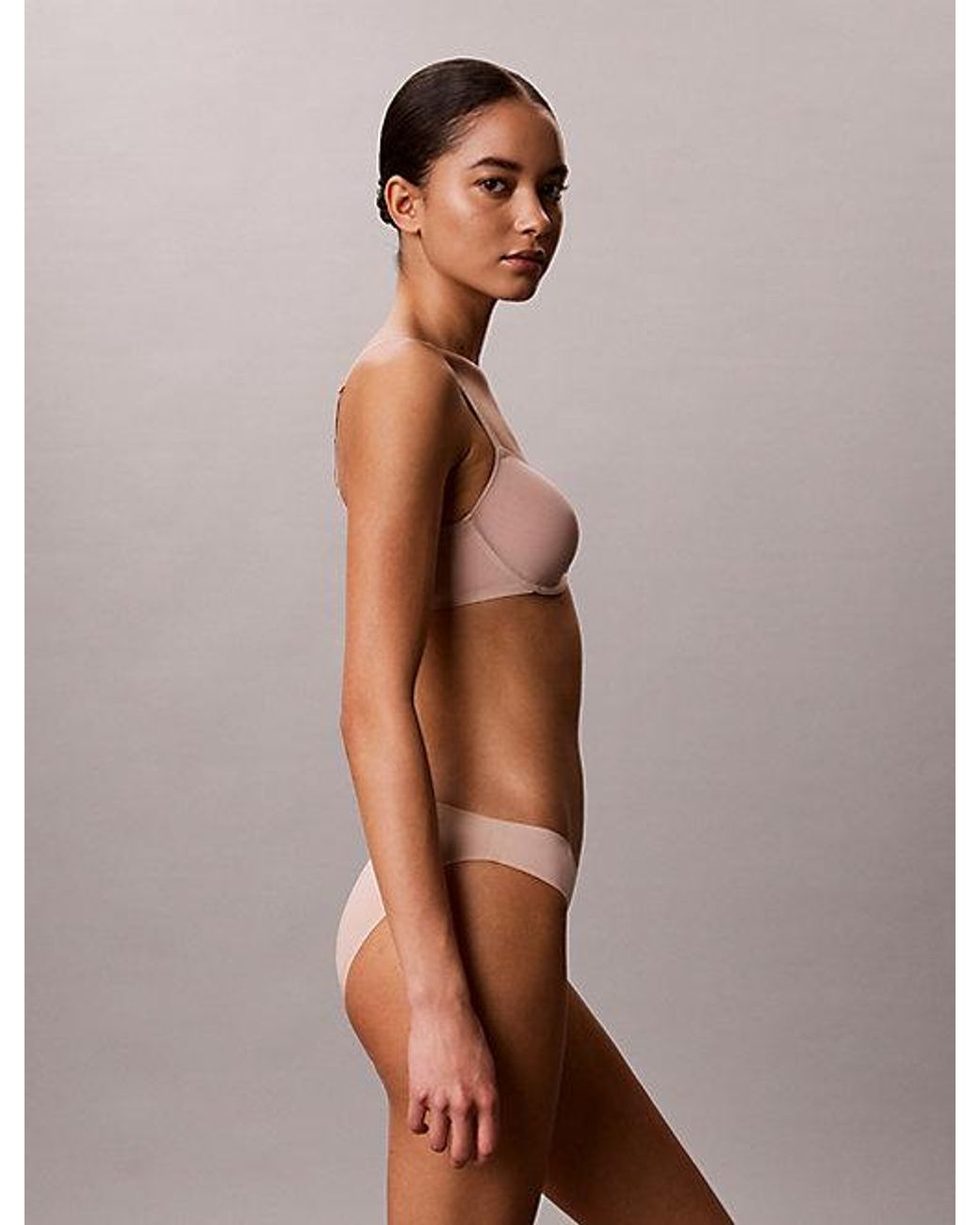 Calvin Klein Natural Lightly Lined Demi Bra Perfectly Fit Ultra Light