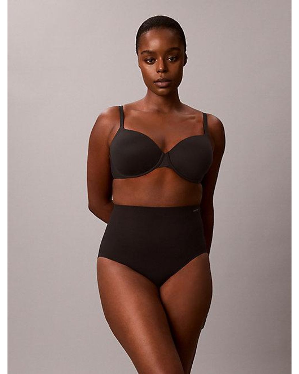 Calvin Klein Brown High Waisted Shapewear Briefs Firm