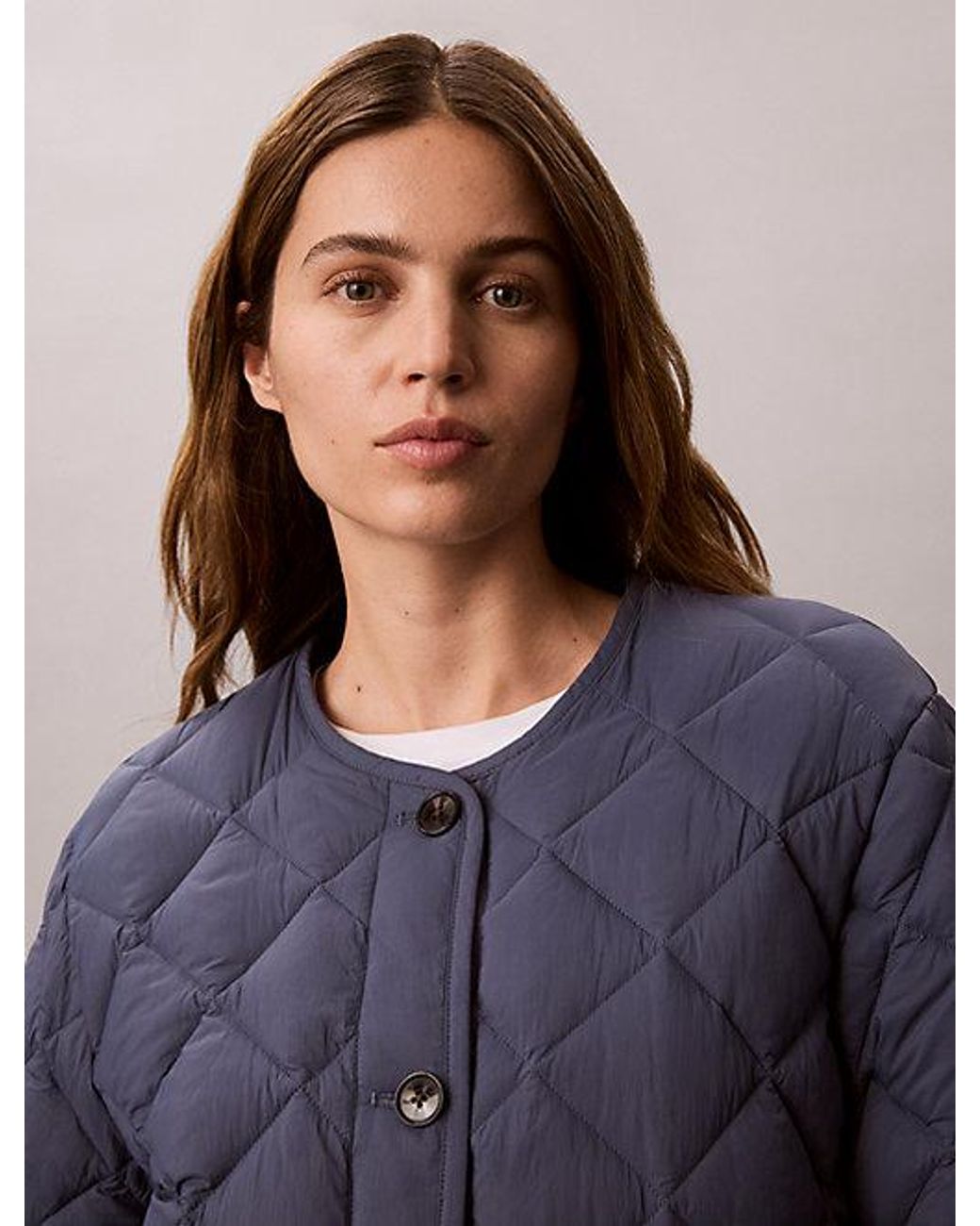 Calvin Klein Blue Quilted Liner Jacket