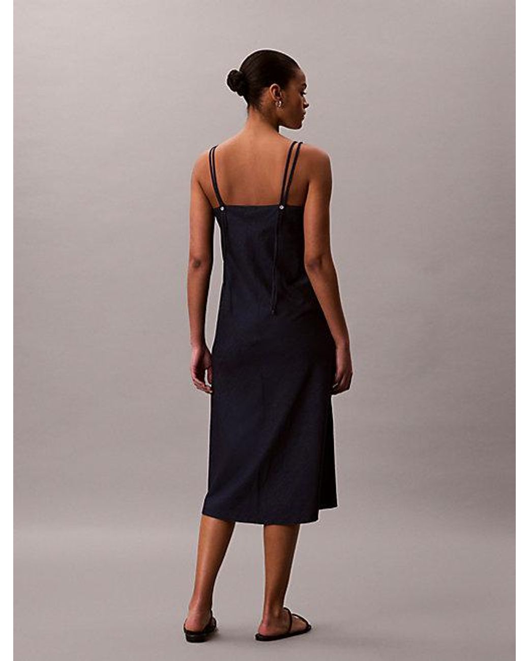 Calvin Klein Multicolor Jeans Soft Denim Cami Dress