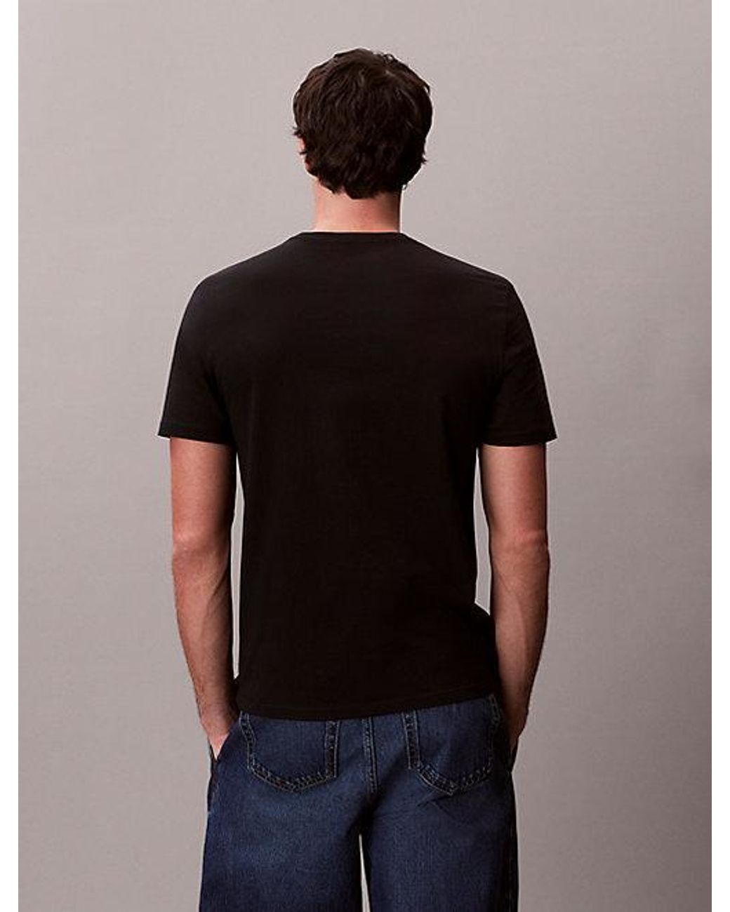 Calvin Klein Black Graphic Logo T-Shirt for men