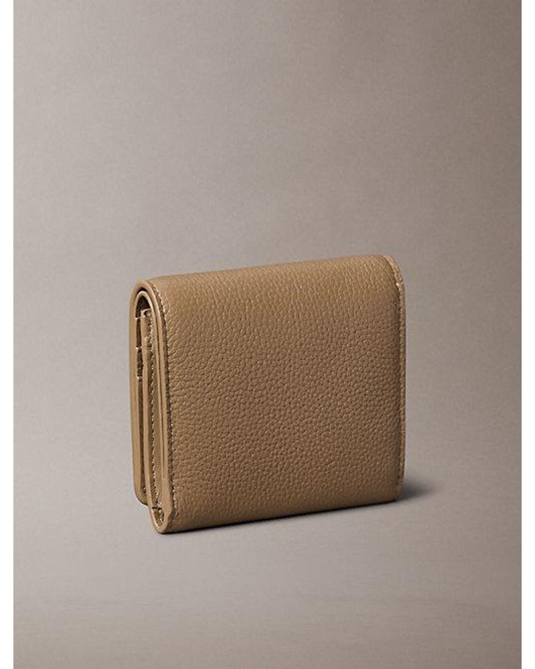 Calvin Klein Natural Leather Rfid Monogram Wallet