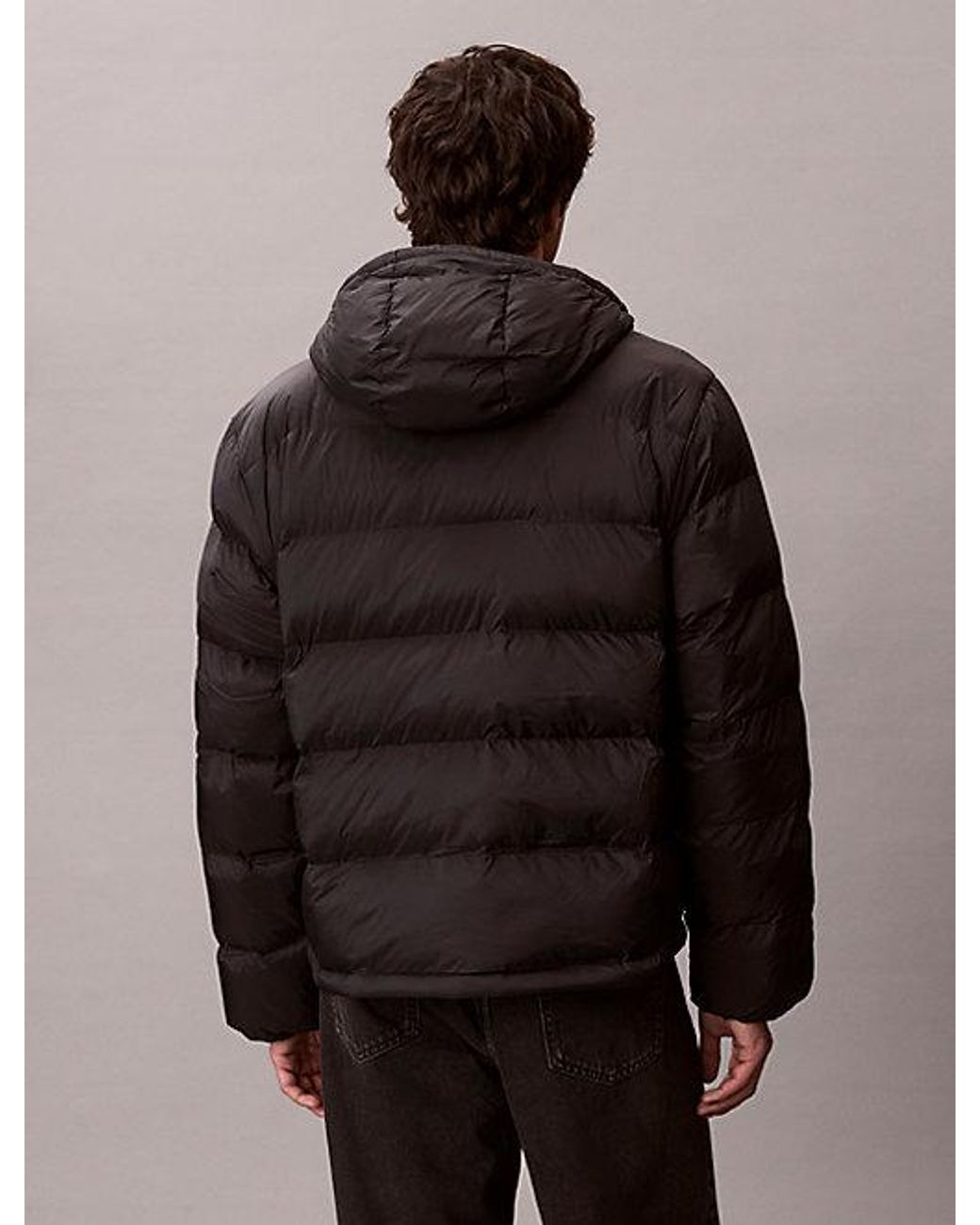Calvin Klein Brown Jeans Monogram Puffer Jacket for men
