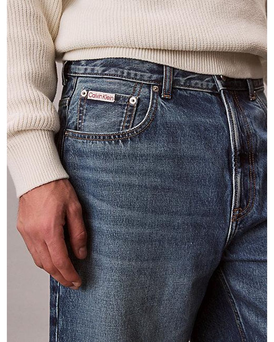Calvin Klein Blue Jeans 90S Relaxed Denim Shorts for men