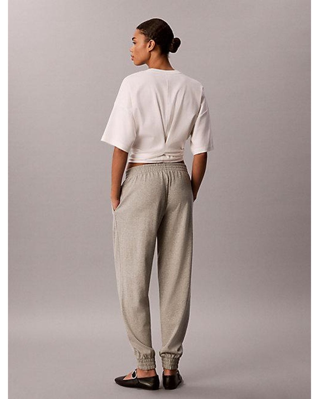 Calvin Klein Natural Lounge Sweatpants Icon Cotton Jersey