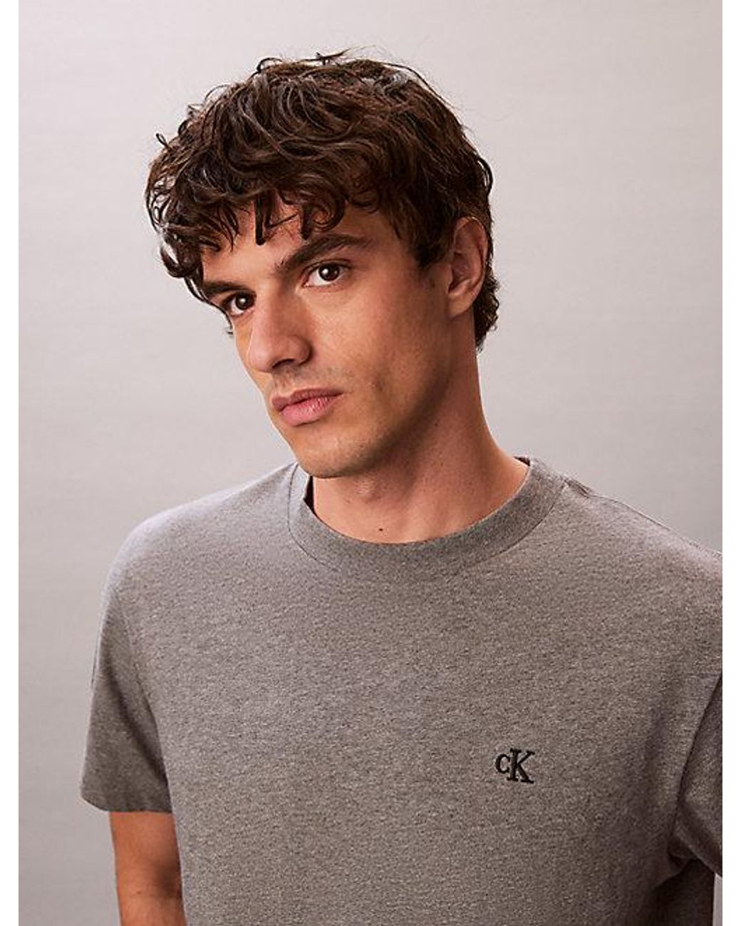 Calvin Klein Blue Jeans Monogram T-Shirt for men