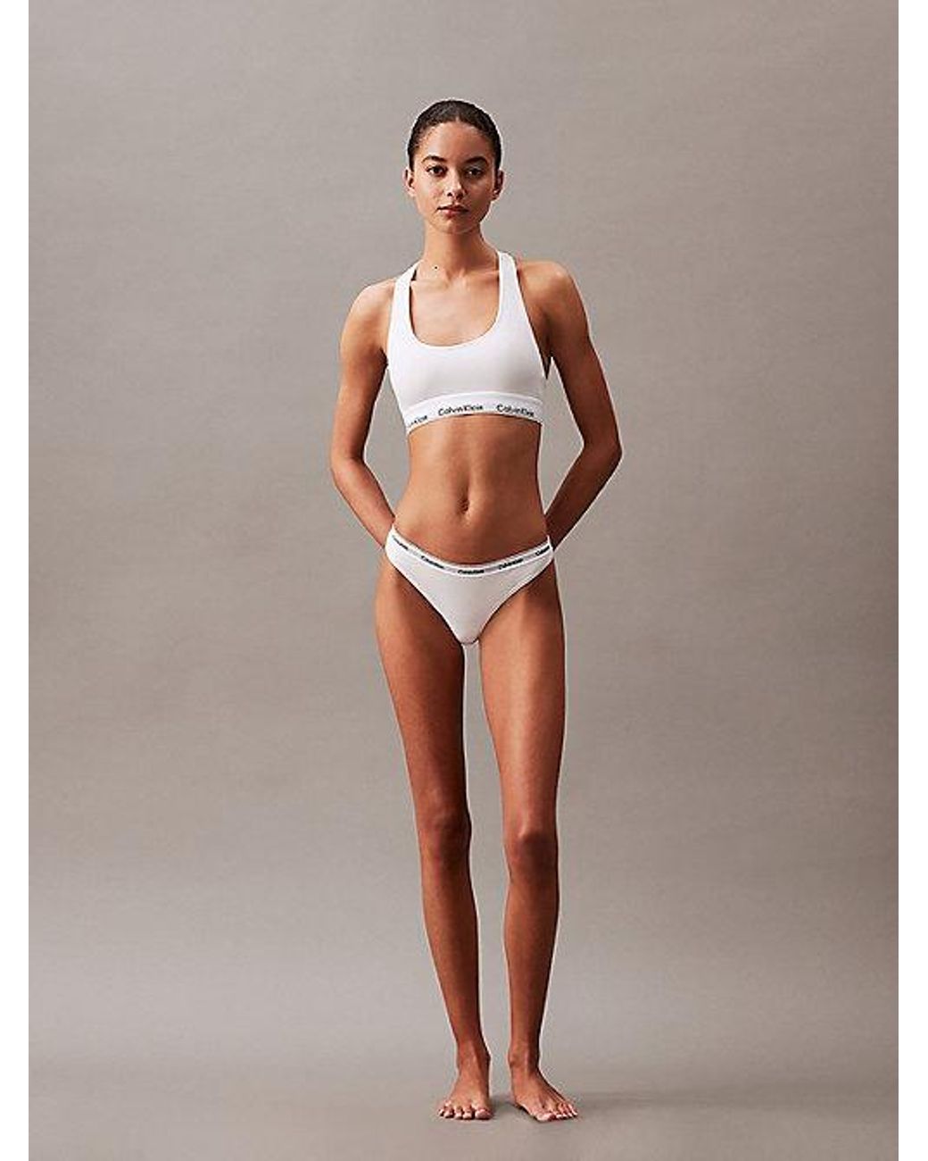 Calvin Klein Gray 3 Pack Thongs Icon Logo