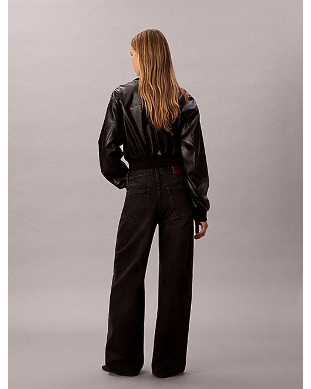 Calvin Klein Black Jeans Wide Leg Jeans