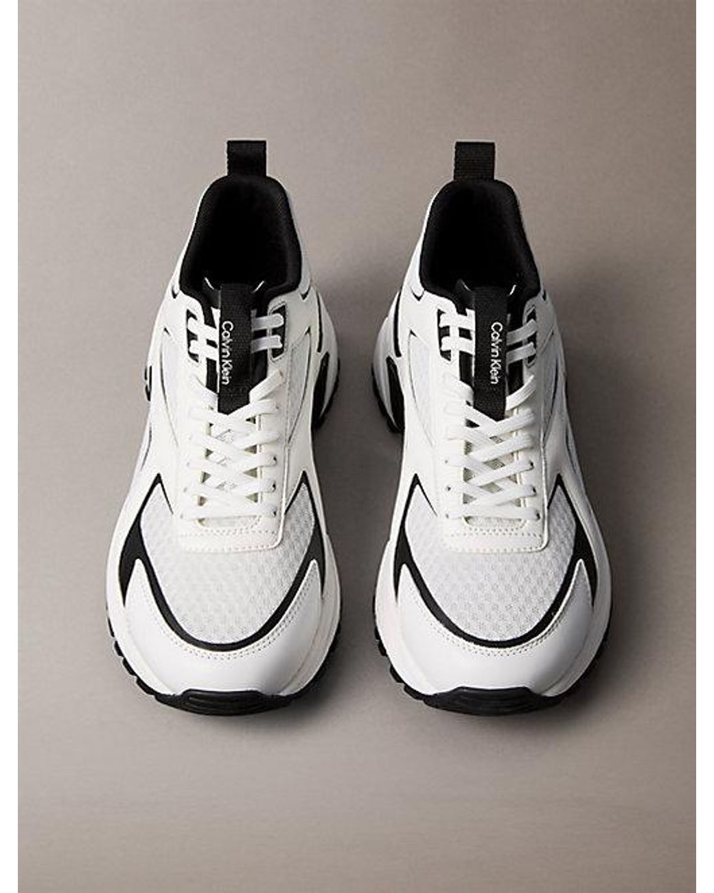 Calvin Klein Metallic Trailblazer — Mesh Mix Runner Trainers for men