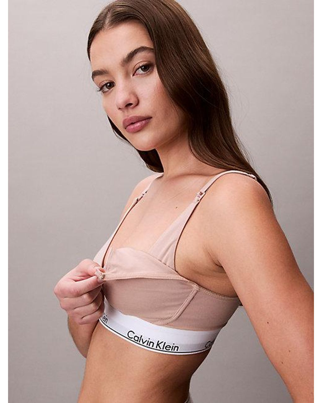 Calvin Klein Voedingsbralette in het Brown