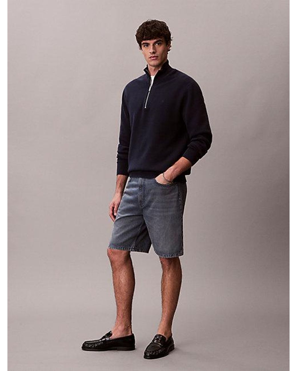 Calvin Klein Blue Jeans 90S Relaxed Denim Shorts for men