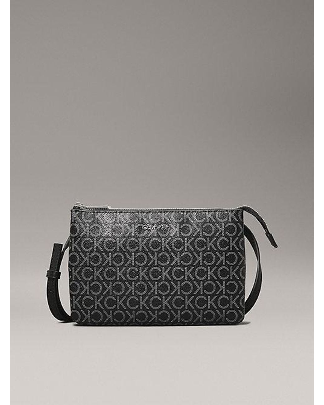 Calvin Klein Gray Crossbody Logo Pouch