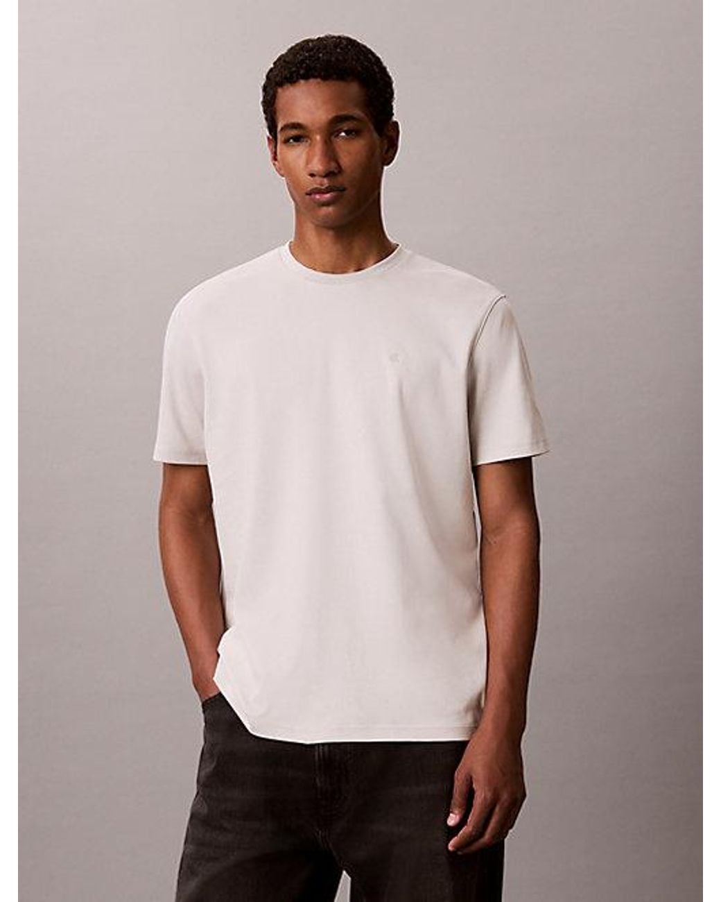 Calvin Klein Pink Supima Cotton T-Shirt for men