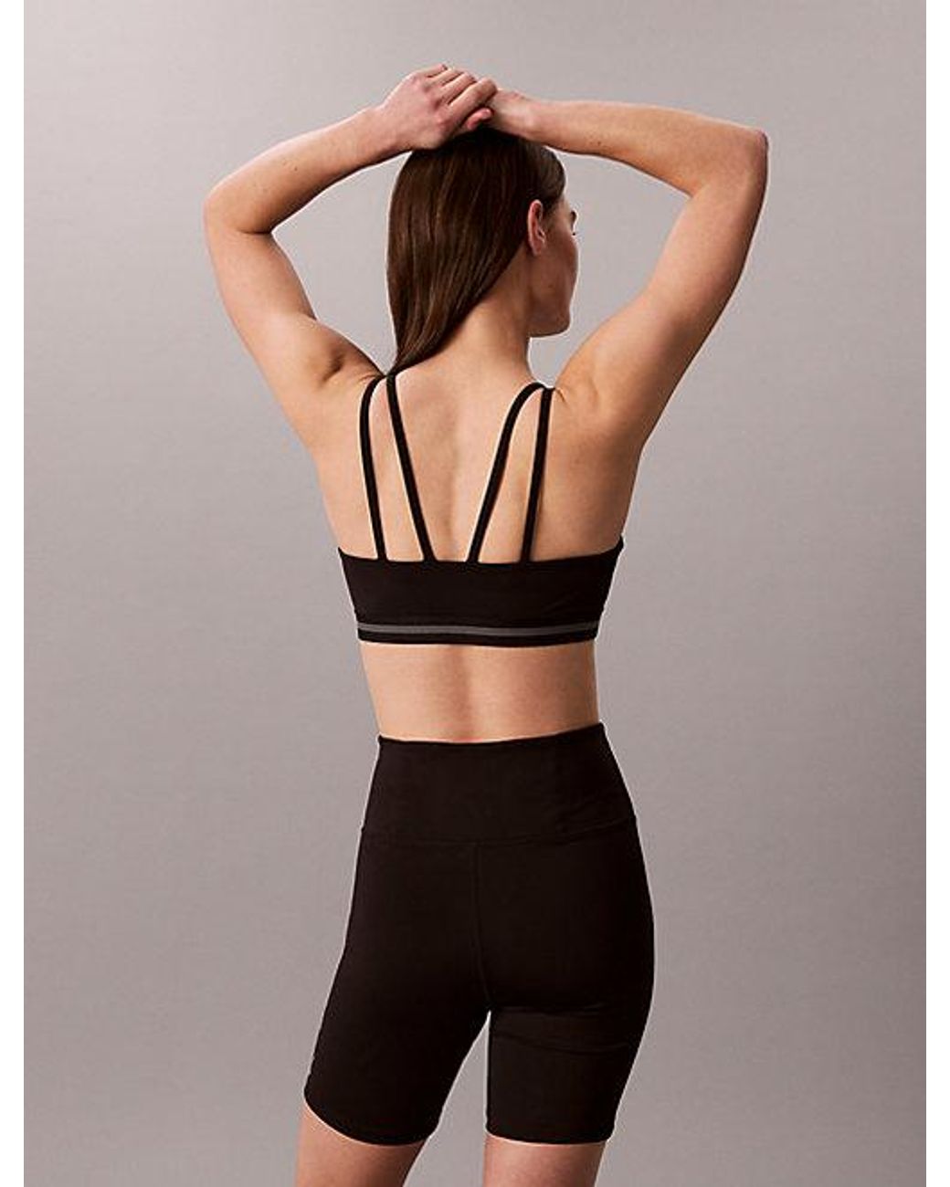 Calvin Klein Black Sport Quick Dry Low Impact Sports Bra