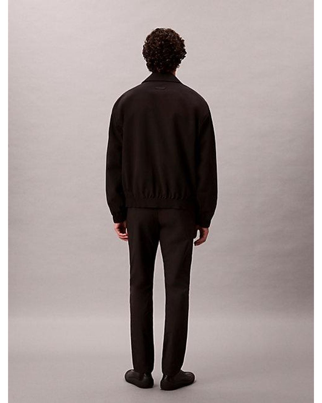 Calvin Klein Black Slim Technical Trousers for men