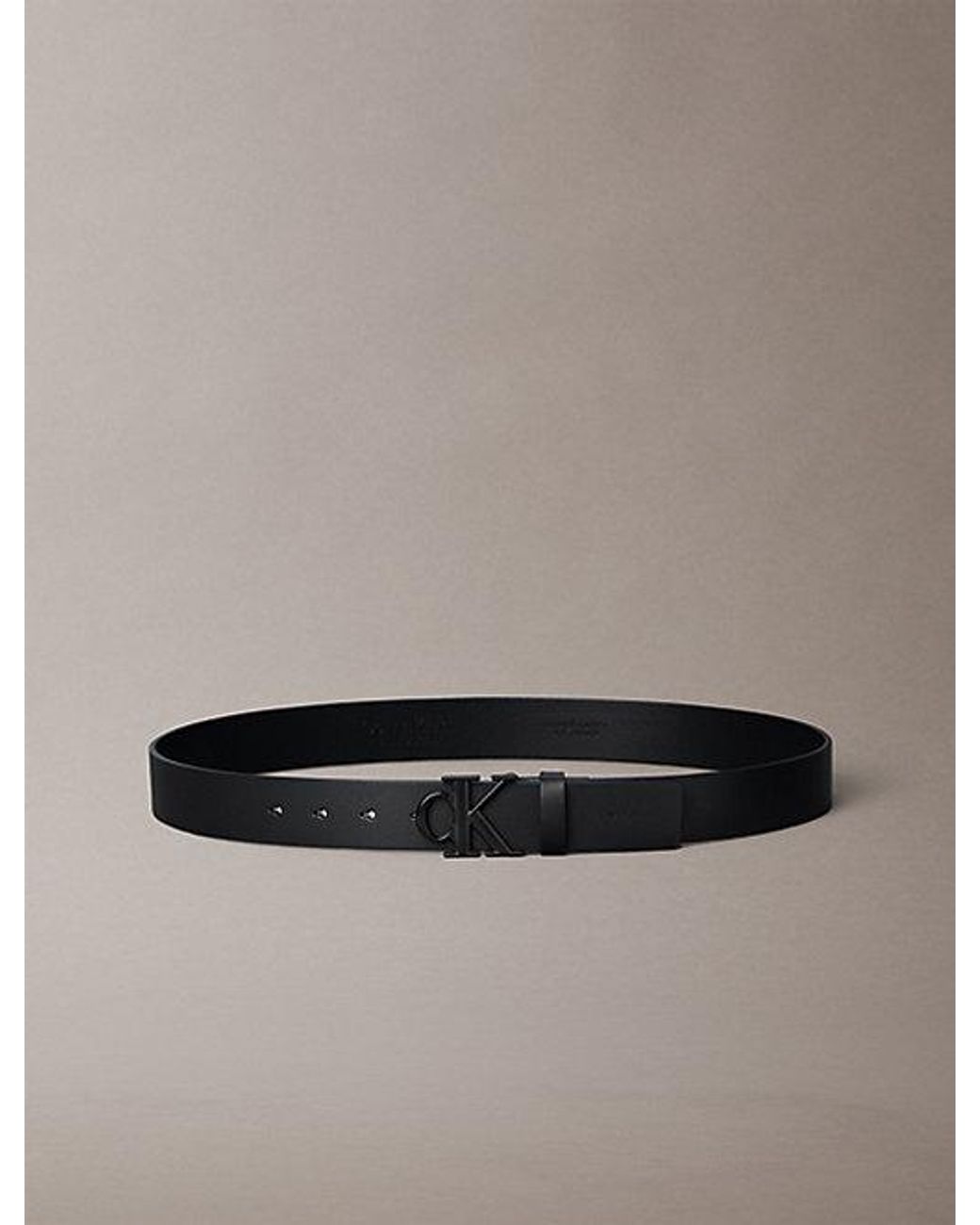 Calvin Klein Multicolor Leather Monogram Logo Belt for men