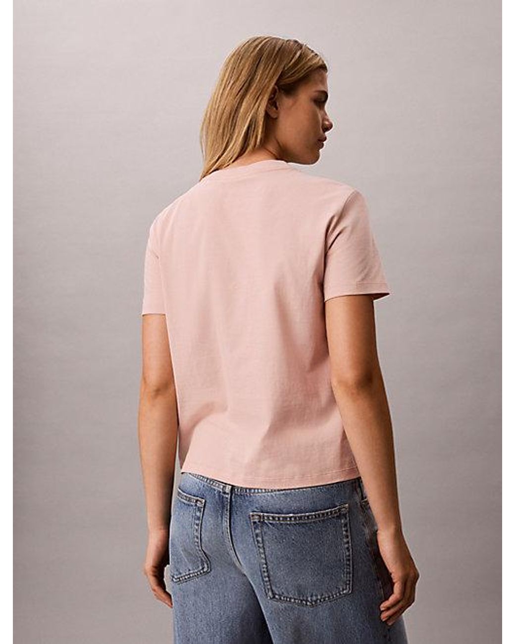 Calvin Klein Multicolor Jeans Glossy Metallic Logo T-Shirt