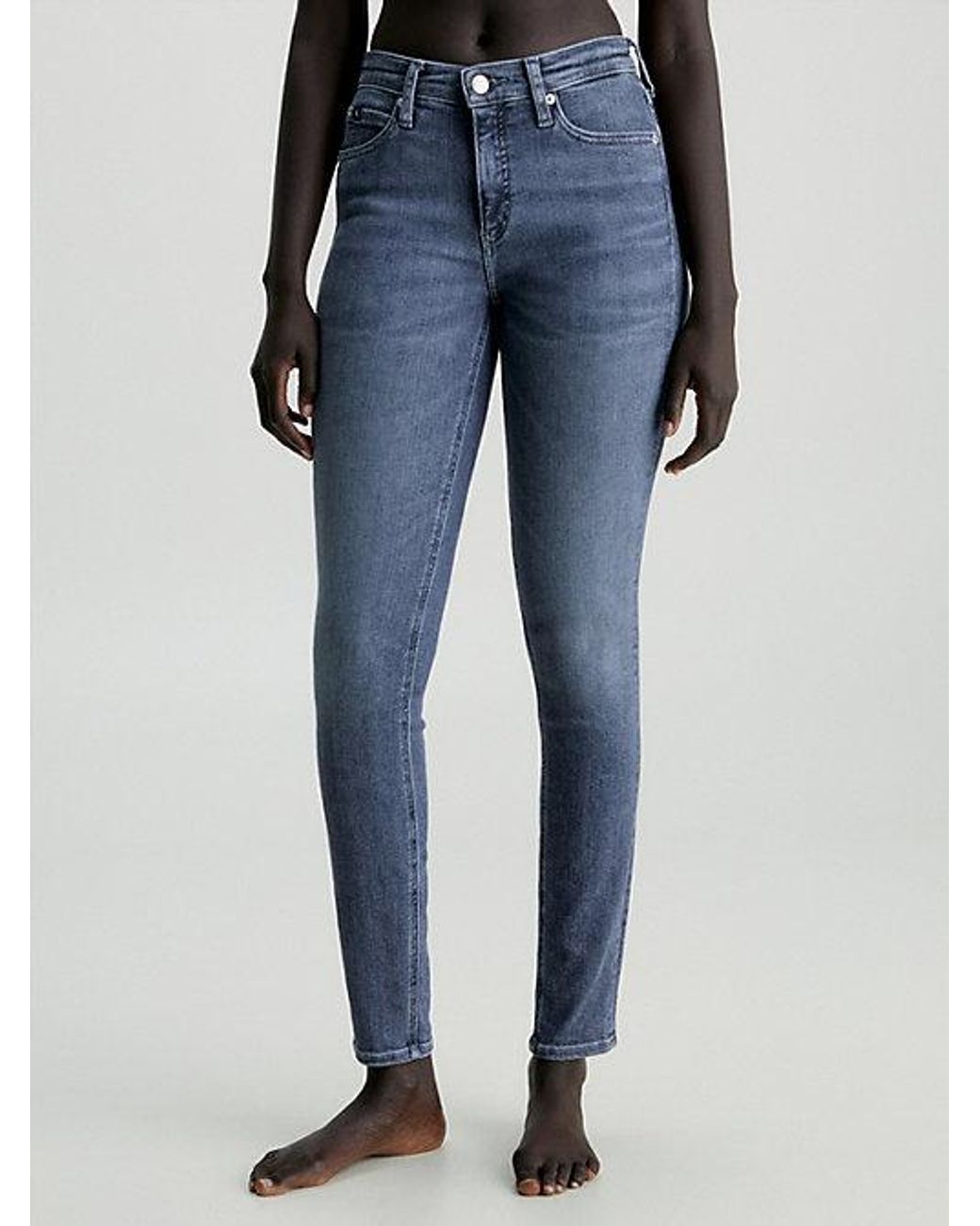 Mid Rise Skinny Jeans de Calvin Klein de color Azul | Lyst