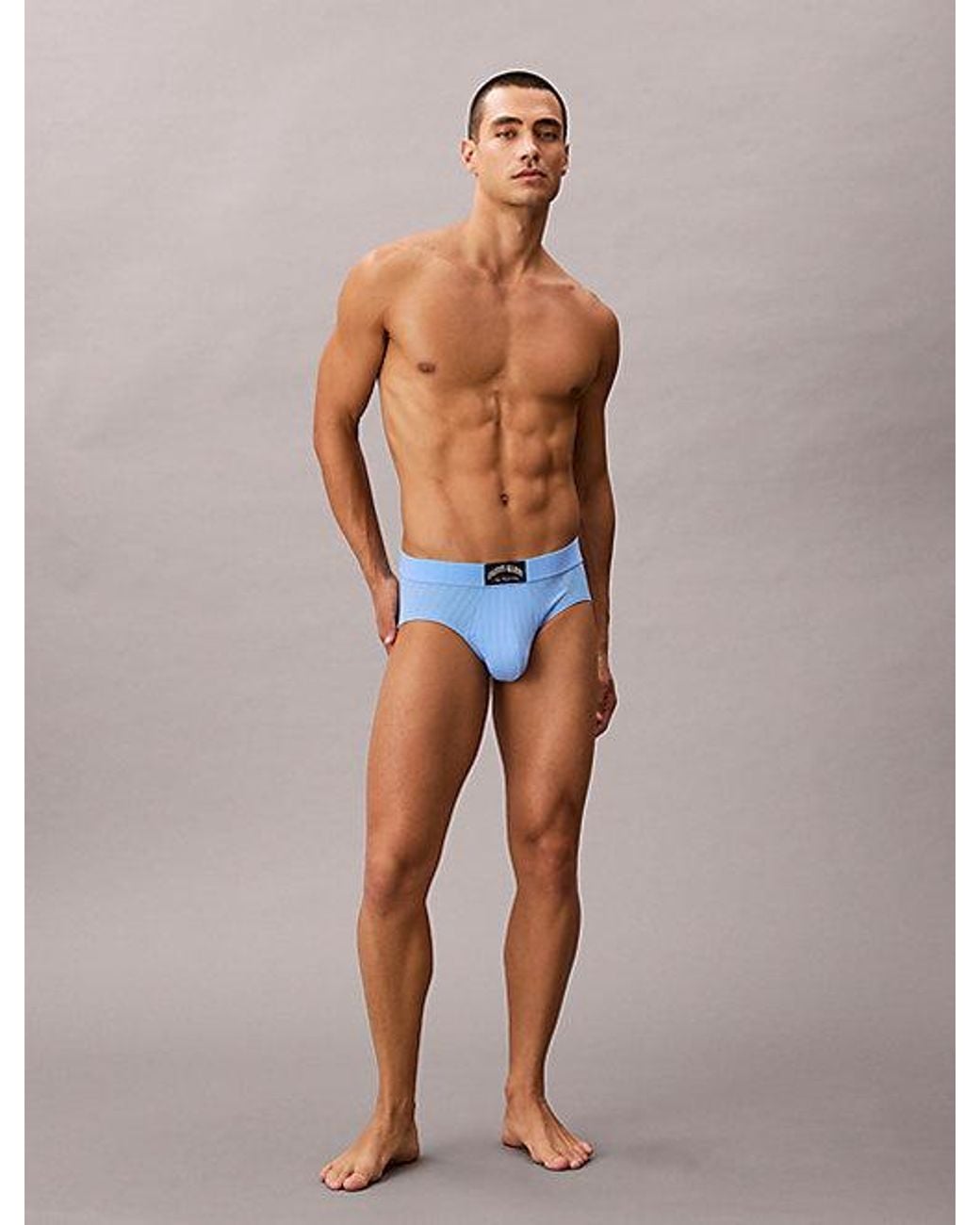 Calvin Klein Blue Briefs Heritage Cotton Stretch for men