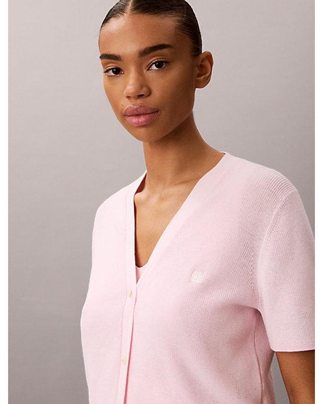 Calvin Klein Blue Jeans Cotton Knit Short Sleeve Twin Set