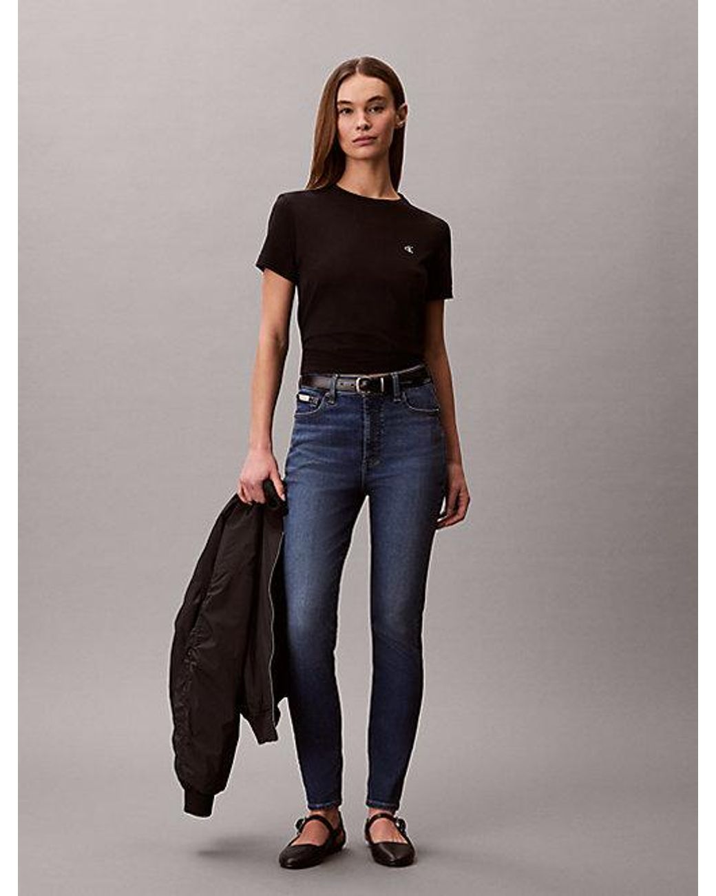 Calvin Klein Black Jeans Monogram T-Shirt