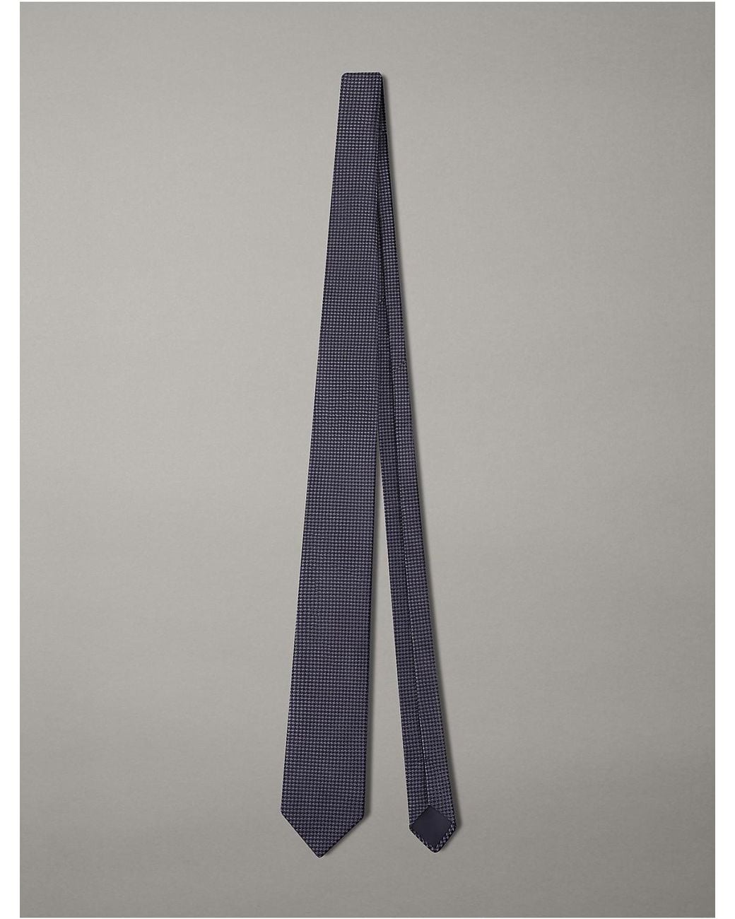 Calvin Klein Gray Houndstooth Tie for men