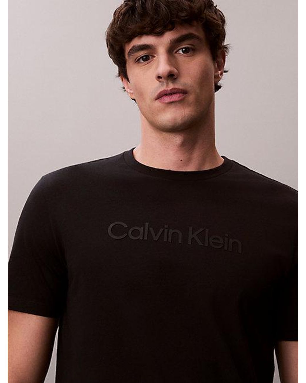 Calvin Klein Black Graphic Logo T-Shirt for men