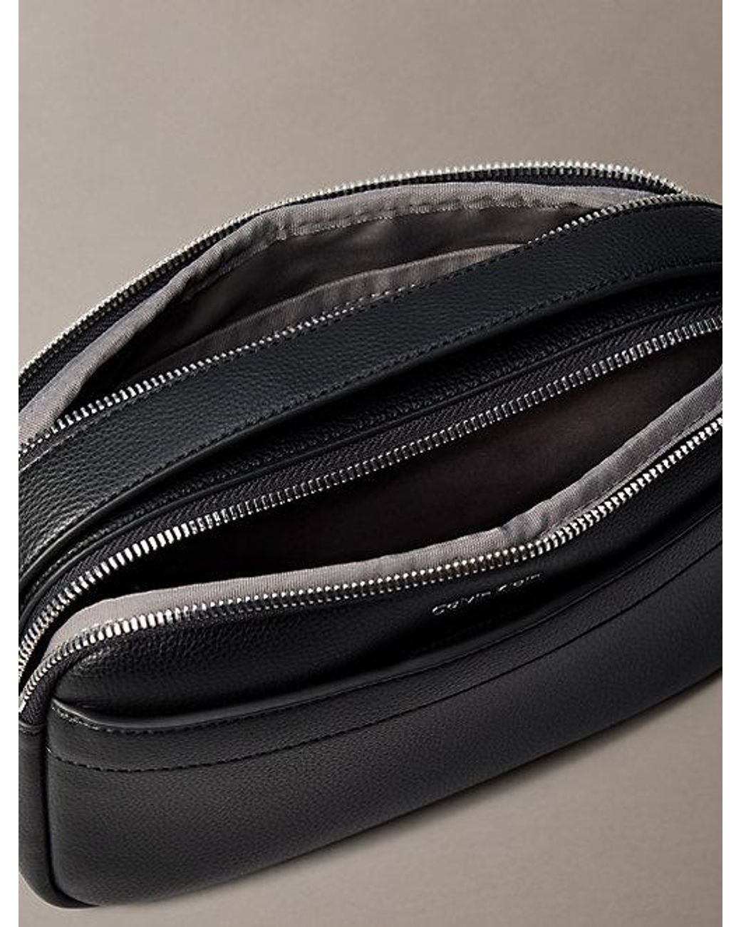 Calvin Klein Black Raised Logo Camera Bag for men