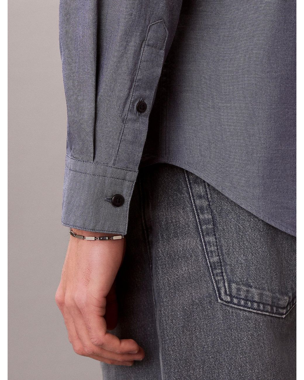 Camicia Button-Down Classica di Calvin Klein in Blue da Uomo