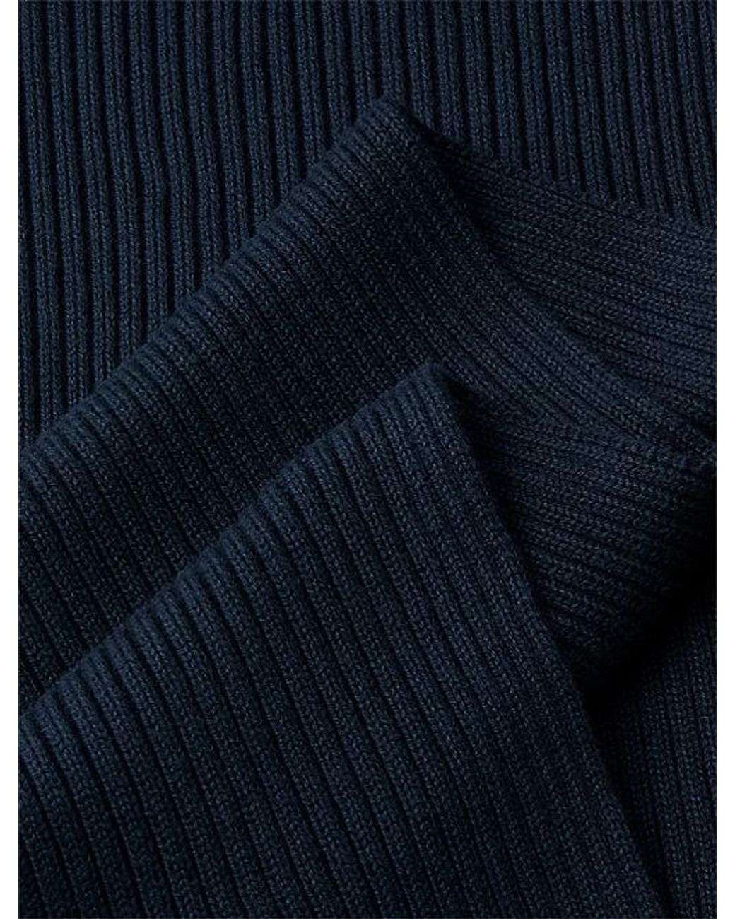 Calvin Klein Blue Cotton Cashmere Blend Scarf for men