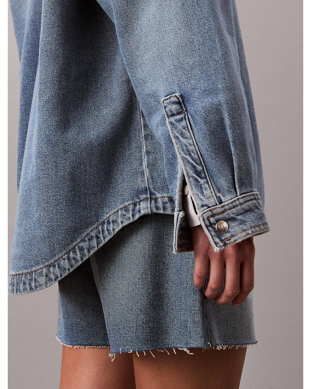 Camicia Button-Down Boyfriend di Calvin Klein in Blue