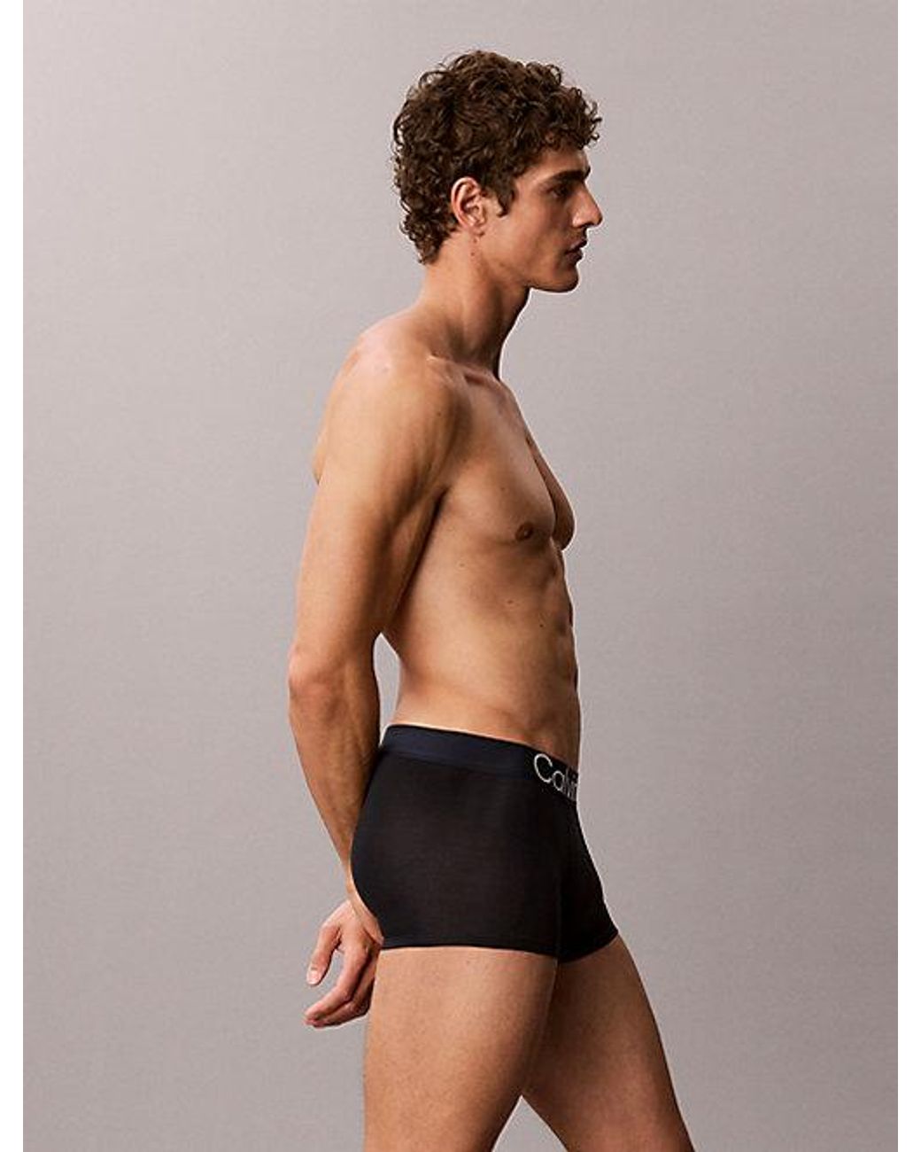 Calvin Klein Blue 3 Pack Trunks Ultra Soft Cotton Lyocell for men