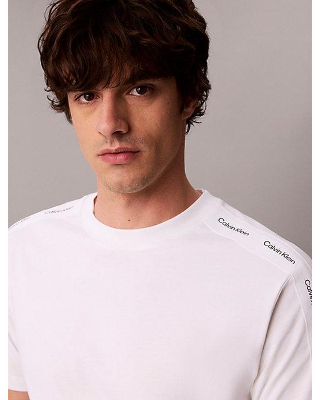 Calvin Klein Multicolor Jeans Logo Tape T-Shirt for men