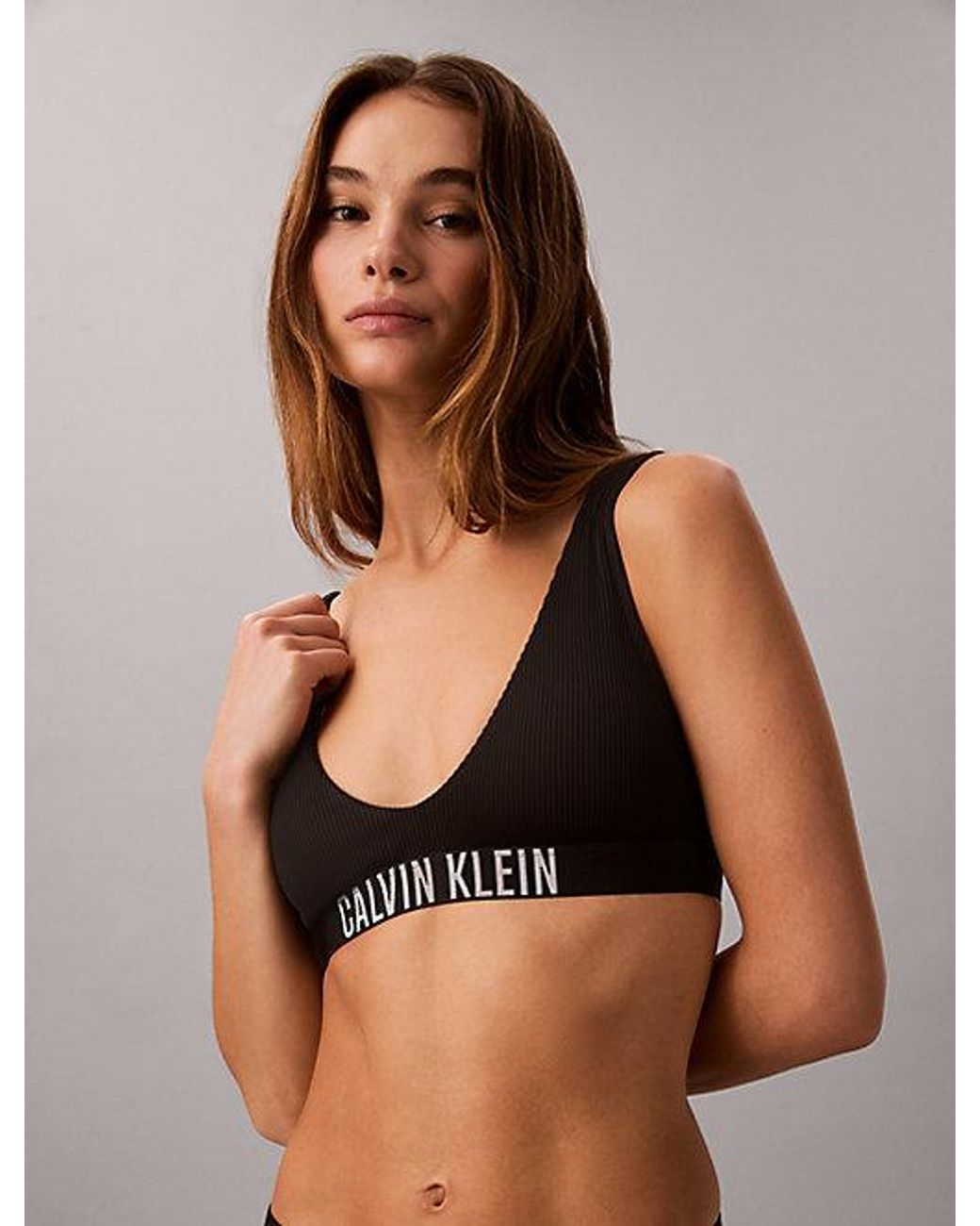 Calvin Klein Brown Bralette Bikini Top Intense Power