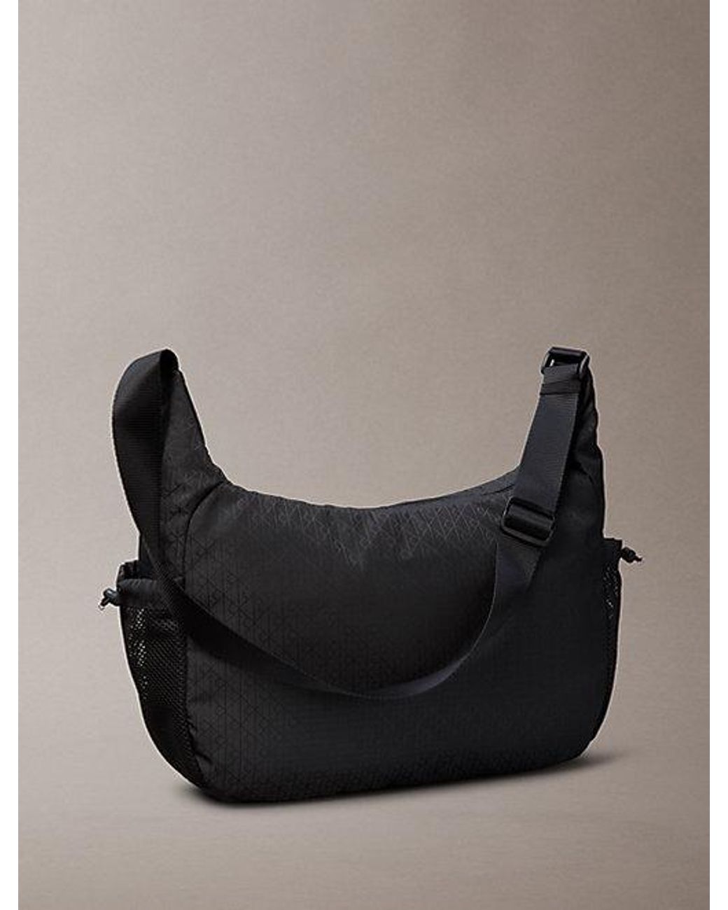 Calvin Klein Gray Water Repellent Crossbody Duffle Bag for men