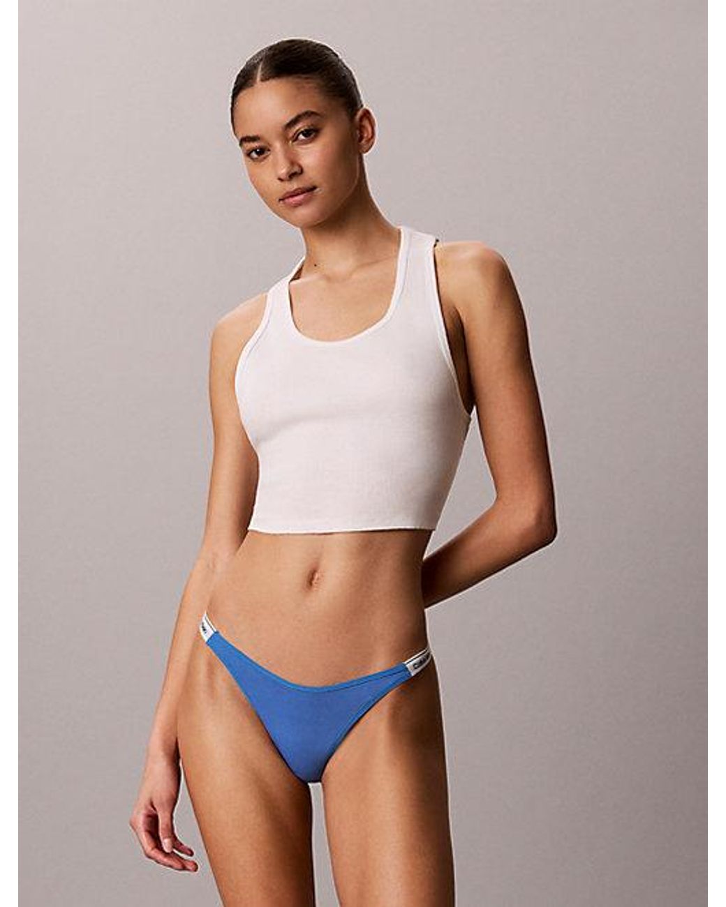 Calvin Klein Multicolor Dipped String Thong Icon Logo