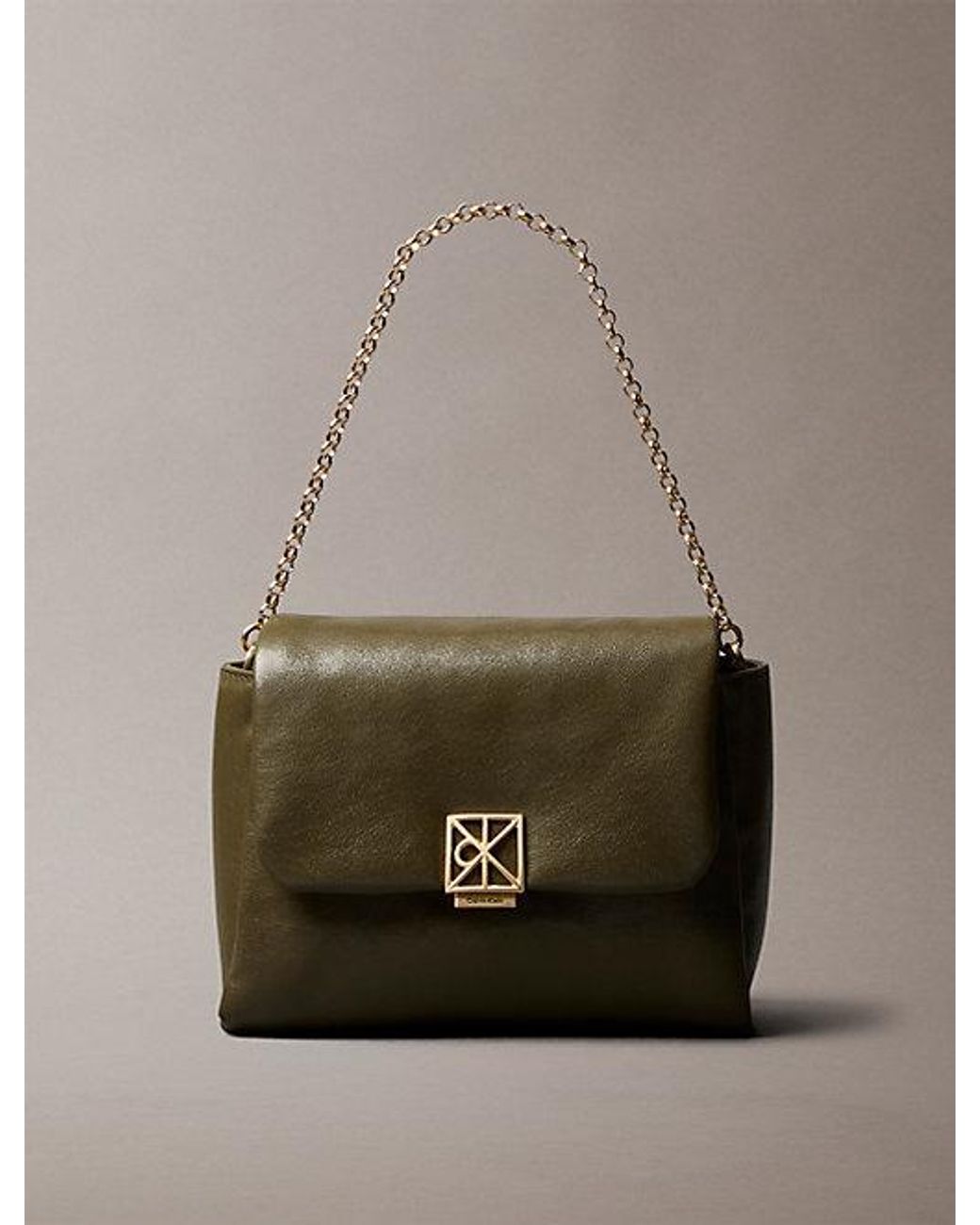 Calvin Klein Multicolor Padded Emblem Hardware Crossbody Bag