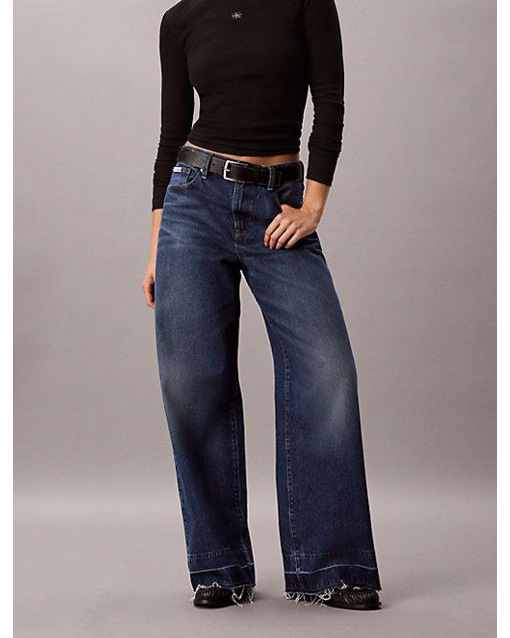 Calvin Klein Blue Jeans Wide Leg Jeans