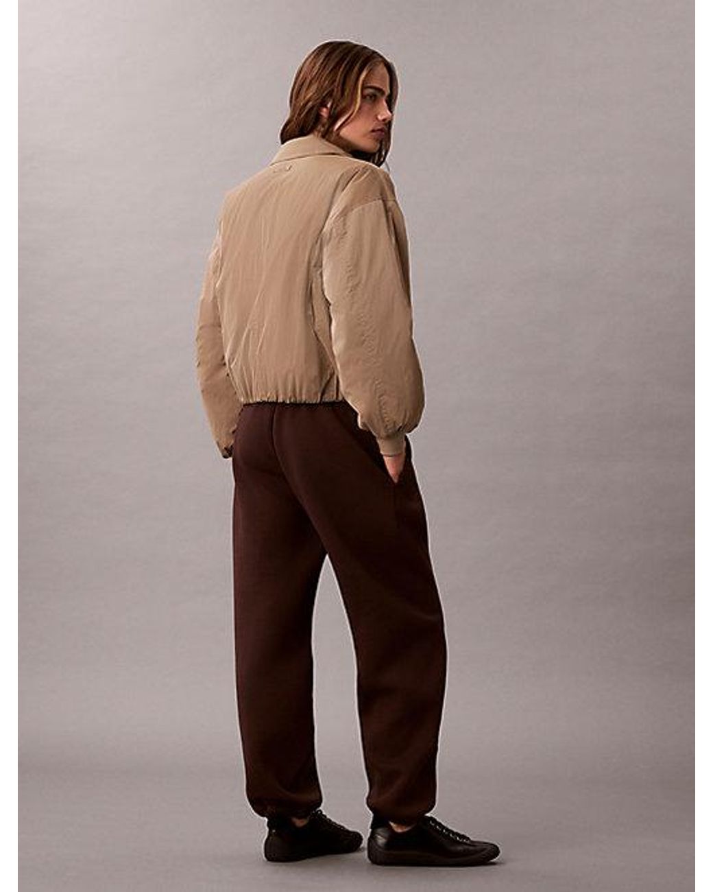 Calvin Klein Brown Relaxed Smooth Stretch Joggers